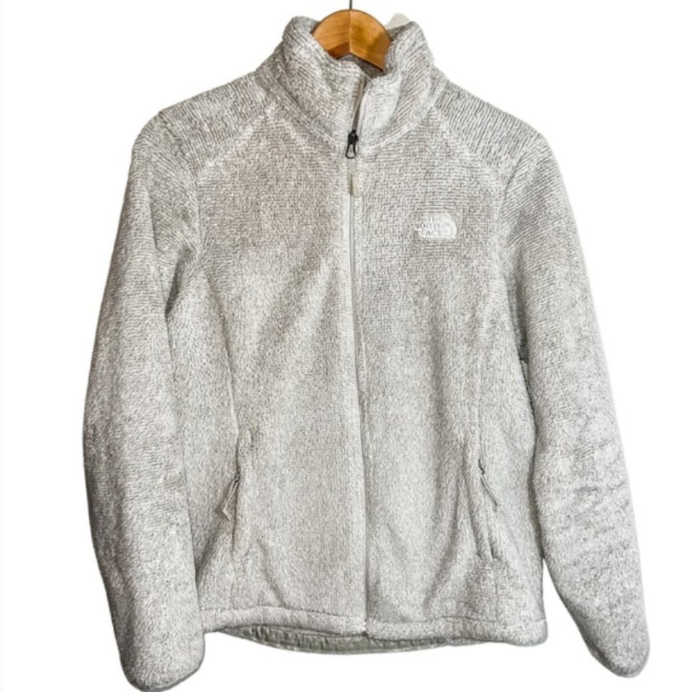 EUC North Face Light Tan Silver Osito Jacket